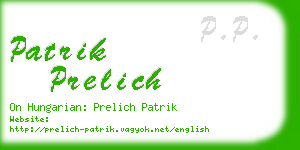 patrik prelich business card